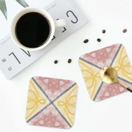 Table Mats Gilded Dream Coasters Kitchen Placemats Non-slip Insulation Cup Coffee For Decor Home Tableware Pads Set Of 4