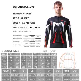 X-tigre Autunno ciclismo Bike Bike a maniche lunghe Mtb Bicycle Cycling Cycling Outdoors Sportswear Mtb Mens Cycling Clothes