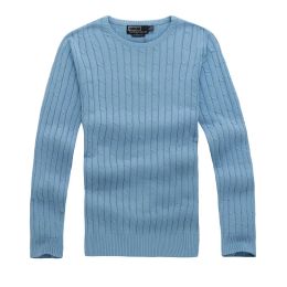 Sweaters Classic Men high quality mile wile polo brand men's twist sweater knit cotton sweater jumper pullover sweater Small horse game