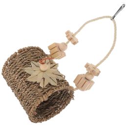 Other Bird Supplies Nest Toy Cage Accessories Chewing Birds Shredding Toys Parrot Hanging Rattan