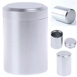 Storage Bottles 1 Piece Silver Airtight Proof Container Aluminum Stash Metal Sealed Can Tea Jar Containers