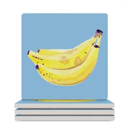 Table Mats It's Bananas Ceramic Coasters (Square) Cute Kitchen Supplies Mug Mat Holder Coffee