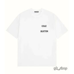 Designer T Shirt Mens T Shirt Cole Buxton Summer Loose Shirt Men Women High Street Classic Slogan Print Top Tee Shirt 5365