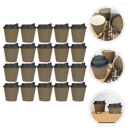 Disposable Dinnerware Practical Juice Cups Portable Paper Multi-use Milk Household Beverage Coffee Lids Packing