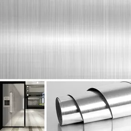 Window Stickers Aluminium Foil Contact Paper Kitchen Waterproof Wallpapers DIY Self Adhesive Fire Prevent Wall Sticker Sticky Decal Cabinet