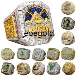 Designer World Basketball Championship Ring Set Luxury 14K Gold 2023 Nuggets JOKIC Champions Rings For Men Women Diamond Star Jewelrys