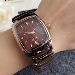 Rad 2024 Fashion Brand wrist watch for women stones Luxury Lady Girl style Steel metal band quartz watches Free shipping