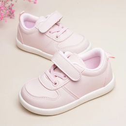 Girls Lovely Pink Daily Outdoor Low Top Soft Flat Sports Sneakers Kids Casual Shoes EK9S49 240314
