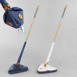 Albums 360° Rotating Triangular Mop 1.3m Household Floor Cleaning Mop Window Floor Squeeze Mop Home Rotary Cleaning Broom Cleaning Tool