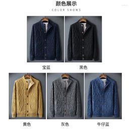 Men's Sweaters Winter Cardigan Male Thicken Warm Wool Cashmere Coats Sweater Men Clothing 2024 Knitted Outwear