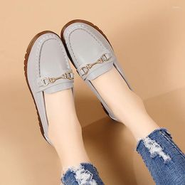 Casual Shoes Autumn Soft Soled Bean One Foot Flat Mom Comfortable Non Slip Wear-resistant