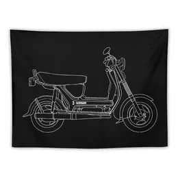 Tapestries Simson SR50 Scooter T-shirt Design Tapestry Room Decor Korean Style Decoration Wall Hanging