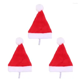 Dog Apparel Christmas Costume Santa Hat Small Dogs Plush Poshooting Props Headwear Pet Dress Up Head Accessories G5AB