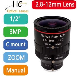 30Mega Pixel CMount 2812mm 12 Format FA Machine Vision varifocal length lenses 6 manual Iris CCTV lens 240327