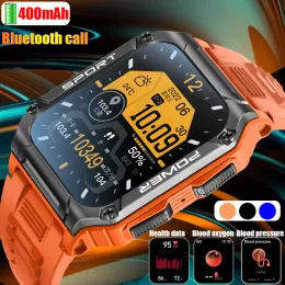 2023 Military Smartwatch Mens Watch IP68 Waterproof 1.95 Bluetooth Phone Heart Rate Monitoring Smartwatch For Xiaomi Android Ios