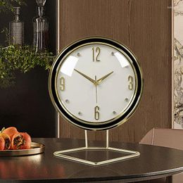 Table Clocks Living Room Clock Luxury Ornaments Desktop Household Modern Fashion High-end Atmosphere Silent Clock.