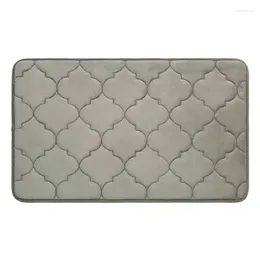 Carpets Bathroom Coral Velvet Stepping On The Kitchen Carpet Door Mat GREY