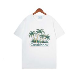 Casablancas T-shirt Designer Original Quality Cotton Luxury Brand Clothing Trend Printer Summer Short Sleeve Size S-2XL