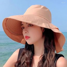 Wide Brim Hats Women's Summer Sun Hat With Neck Protector And Sunshade For Outdoor Cycling Trip Big-brimmed Fisherman's Hiking Cap