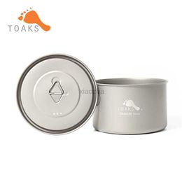 Camp Kitchen TOAKS Titanium Ultralight 700ml PotPOT-700-D115-L Camping Cookware Outdoor Equipment Pot Used As a Cup Bowl and Pan 0.03mm 90g 240329