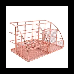 Kitchen Storage Desktop Student Wrought Iron Stationery Rack Office Supplies Pen Paper Hardware