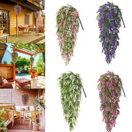 Decorative Flowers 1Pc Artificial Plants Vines Simulation Plastic Fake Indoor Outdoor Decor Home Decoration Festival Wedding Hanging