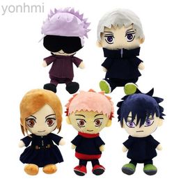 Anime Manga 25cm Japan Anime Jujutsu Kaisen Plush Stuffed Toys Gojo Satoru Itadori Yuji Cartoon Figure Doll Kids Birthday Gifts Kawaii Decor 24329