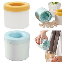 Baking Moulds Silicone Ice Bucket Cup Mould With Lid Cube Trays Press Type Easy-Release Quickly Freeze Maker For Whiskey Beer