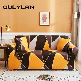 Chair Covers Oulylan Elastic Tight Wrap All-inclusive Sofa Cover For Living Room Spandex Couch Sectional Furniture Slipcover 1/2 Seater