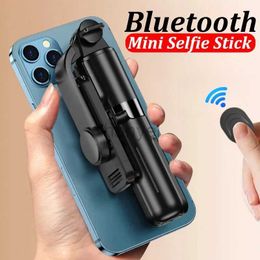 Selfie Monopods Wireless Blueteeth Selfie Stick Foldable Portable Tripod Remote Control Shutter for Android iPhone Smartphone Selfie Sticks 24329