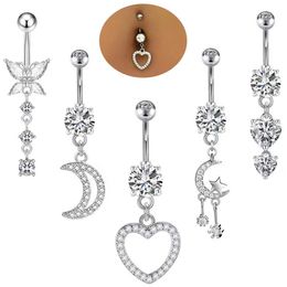 2pcs/lot Belly Button Ring Navel Piercing for Woman Body Jewelry fashion jewelry