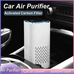 Air Purifiers Mijia Car Desktop Air Purifier Negative Ion Low Noise Vehicle Portable Mini Air Cleaner Remove Smoke Formaldehyde OdorY240329