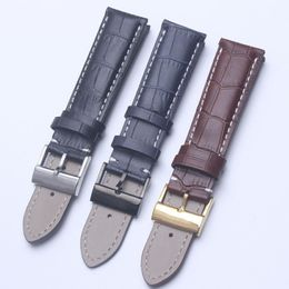 Black Brown Blue Genuine Leather watchband Watch Band Soft Watchbands for Breitling strap Man 22mm with Tools226r