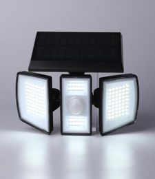 Outdoor Wall Lamps 70 LED Rotary Lamp Intelligent Sensor Waterproof Solar Charged Lighting For Porch Garden Yard1187409