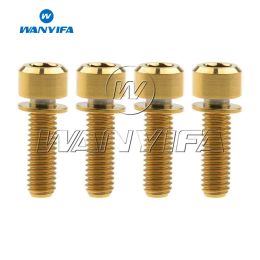 Wanyifa Titanium Bolt M6x16 18 20 25 30 35mm Allen Head with Washers Cycling Screws Bike Accessory 4pcs/10pcs