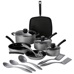 Cookware Sets Tramontina 15 Pc Set - Silver Aluminum Nonstick