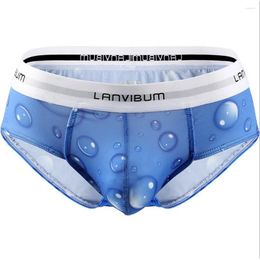 Underpants JAYCOSIN Men's Underwear Polyester Letter Print Fancy Slim Low Waist Comfortable Briefs Mens Breathable Soft