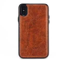 One Piece Luxury PU Leather Work For Car Holder Phone Case With Magnet for iPhone XS MAX XR 7 8 Plus 6 6S Design Cover Case6821996