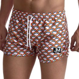 Men's Shorts Summer mens beach shorts swimming board shorts Gailang swimsuit competition suit Sunga Masculina family shorts J240328