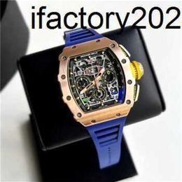 Ys Top Clone Factory RichaMill Tourbillon Men Tpt Case Gold MechanicalFVSA