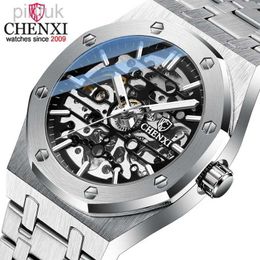 Wristwatches New Mens Watches Automatic Movement Hollow-out Luxury Watch For Men Mechanical Divers Watch Waterproof Chronograph 24329