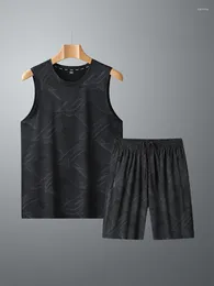 Men's Tracksuits 2024 Summer 2 Pieces Sets Plus Size 8xl 7xl 6xl T Shirts Shorts Mens Clothing Short Sleeve Sportswear