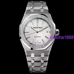 Nice AP Wristwatch Royal Oak Series 15450ST OO.1256ST.01 White Plate Precision Steel Mens Sports Machinery Watch