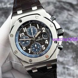 Nice AP Wristwatch Royal Oak Offshore Series Mens Watch 42mm Diameter Precision Steel Male Leisure Luxury Watches 26470ST.OO.A099CR.01