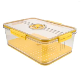 Plates Bread Storage Box Fridge Holder Vegetable Fruit Containers Bin For Plastic