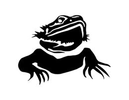 115112CM Funny Iguana Reptile Love Animals Car Stickers Silhouette C1211868067395