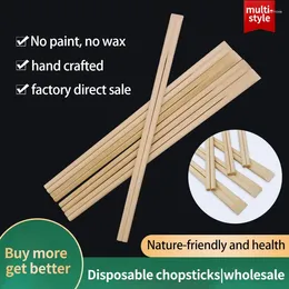 Disposable Flatware 50Pairs Chinese Bamboo Chopsticks El Restaurant Kitchen Tableware Accept Customization