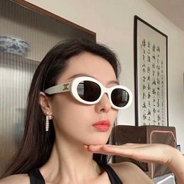 CELIES 2024 New Triumphal Arch Cats Eye White Sunglasses for Womens Advanced Sensation UV Protection InstagramCXA2