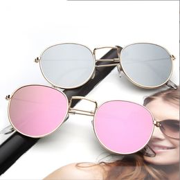 Round Designer Men women Sunglasses Adumbral UV400 Eyewear Classic Brand eyeglasses male Sun Glasses rays Metal Frame