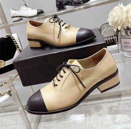 Dress Shoes High Quality Heel Brogues Women's designer leather Shoes Working